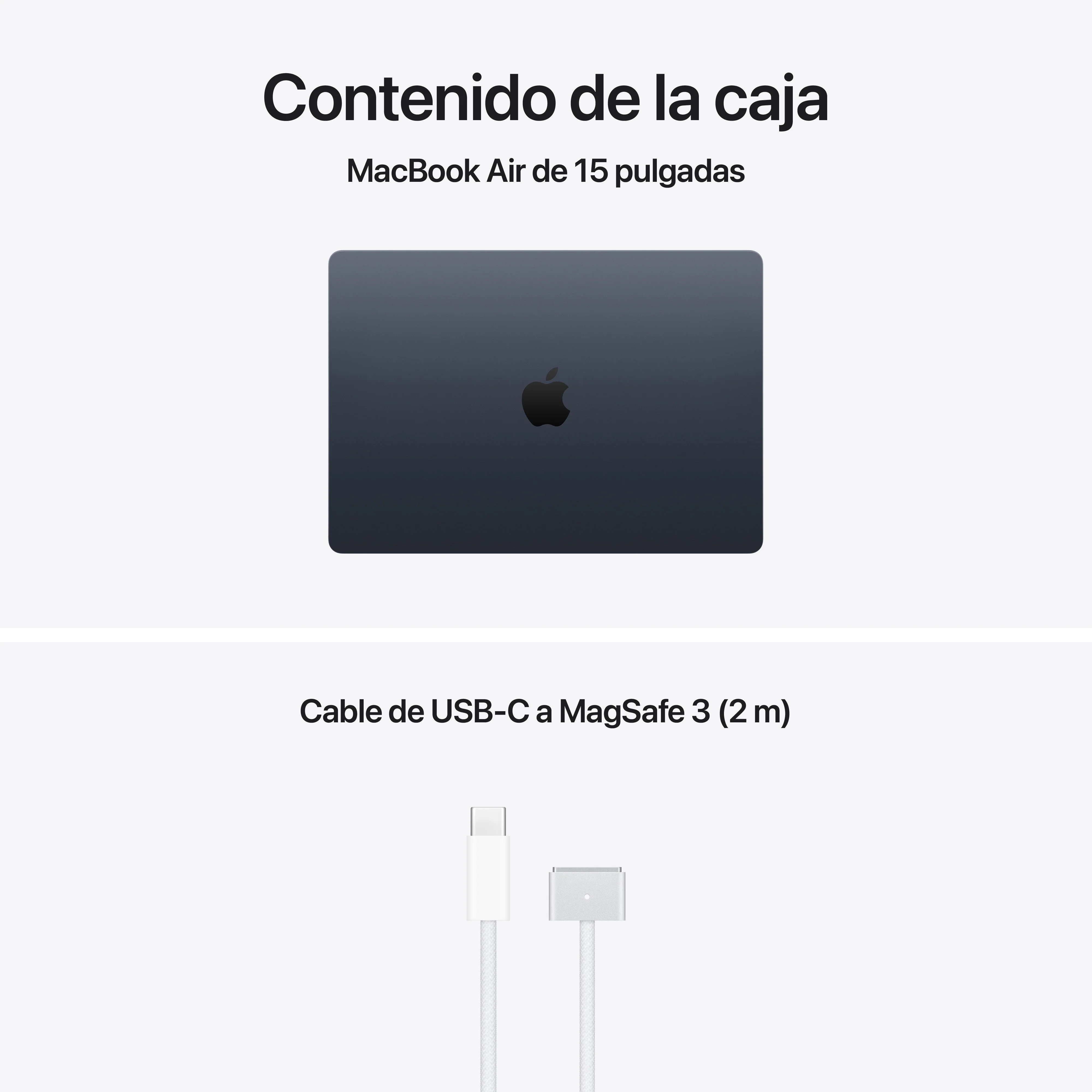 MacBook Air de 15 pulgadas: Chip M5 de Apple con CPU de 10 núcleos y GPU de 10 núcleos, 1 TB SSD - Medianoche - Image 9