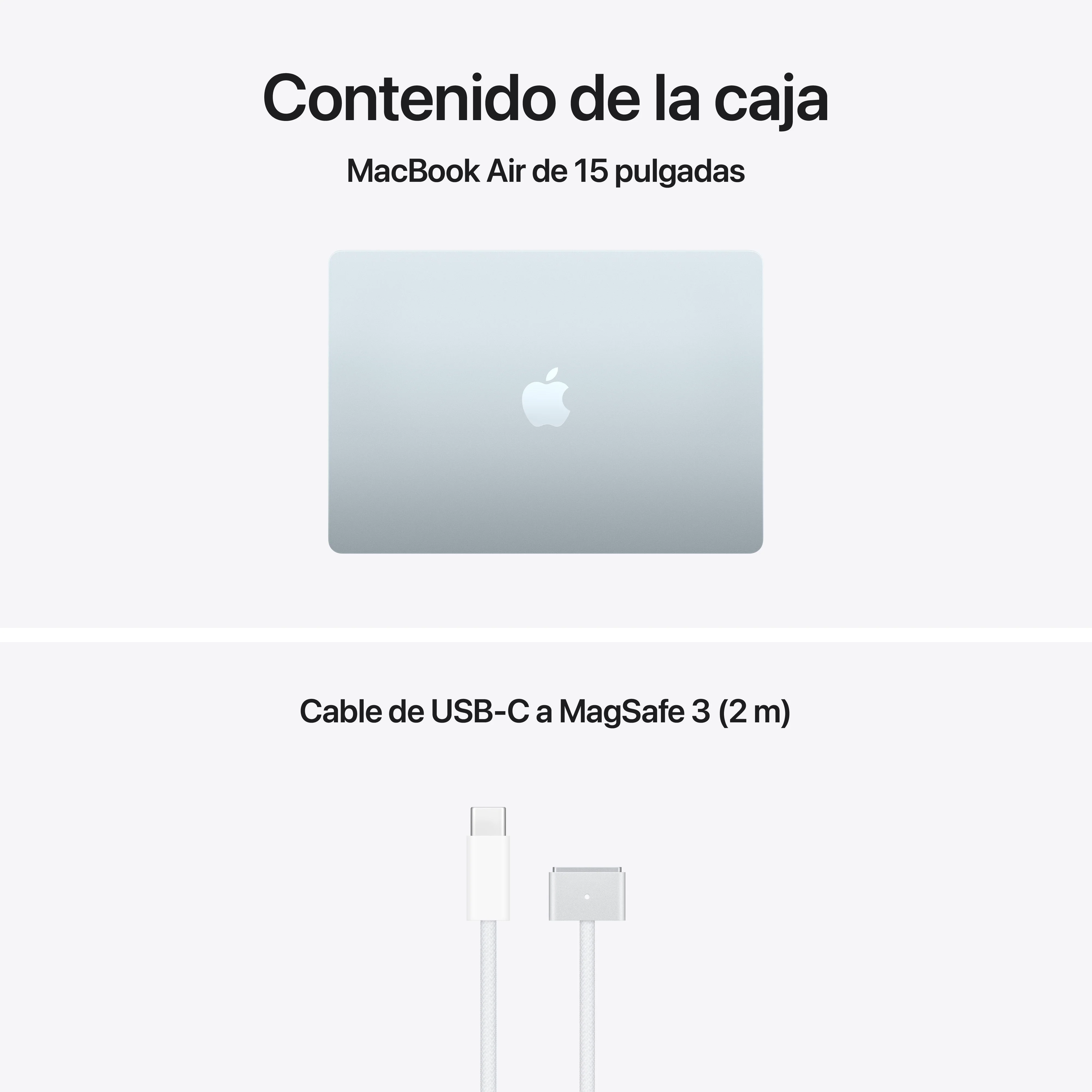 MacBook Air de 15 pulgadas: Chip M5 de Apple con CPU de 10 nĂșcleos y GPU de 10 nĂșcleos, 512 GB SSD - Azul cielo - Image 9