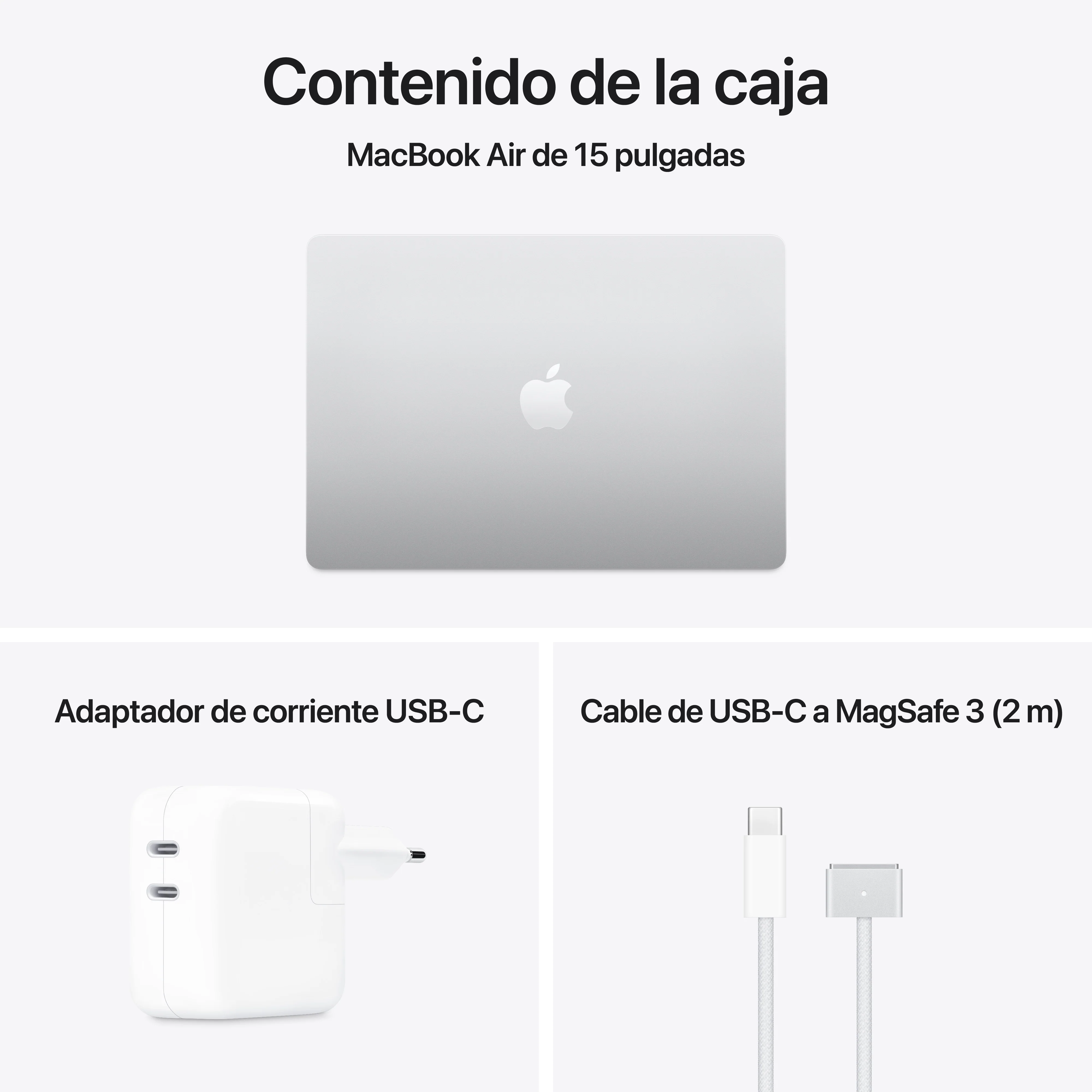 MacBook Air de 15 pulgadas: Chip M4 de Apple con CPU de 10 núcleos y GPU de 10 núcleos, 512 GB SSD - Plata - Image 11