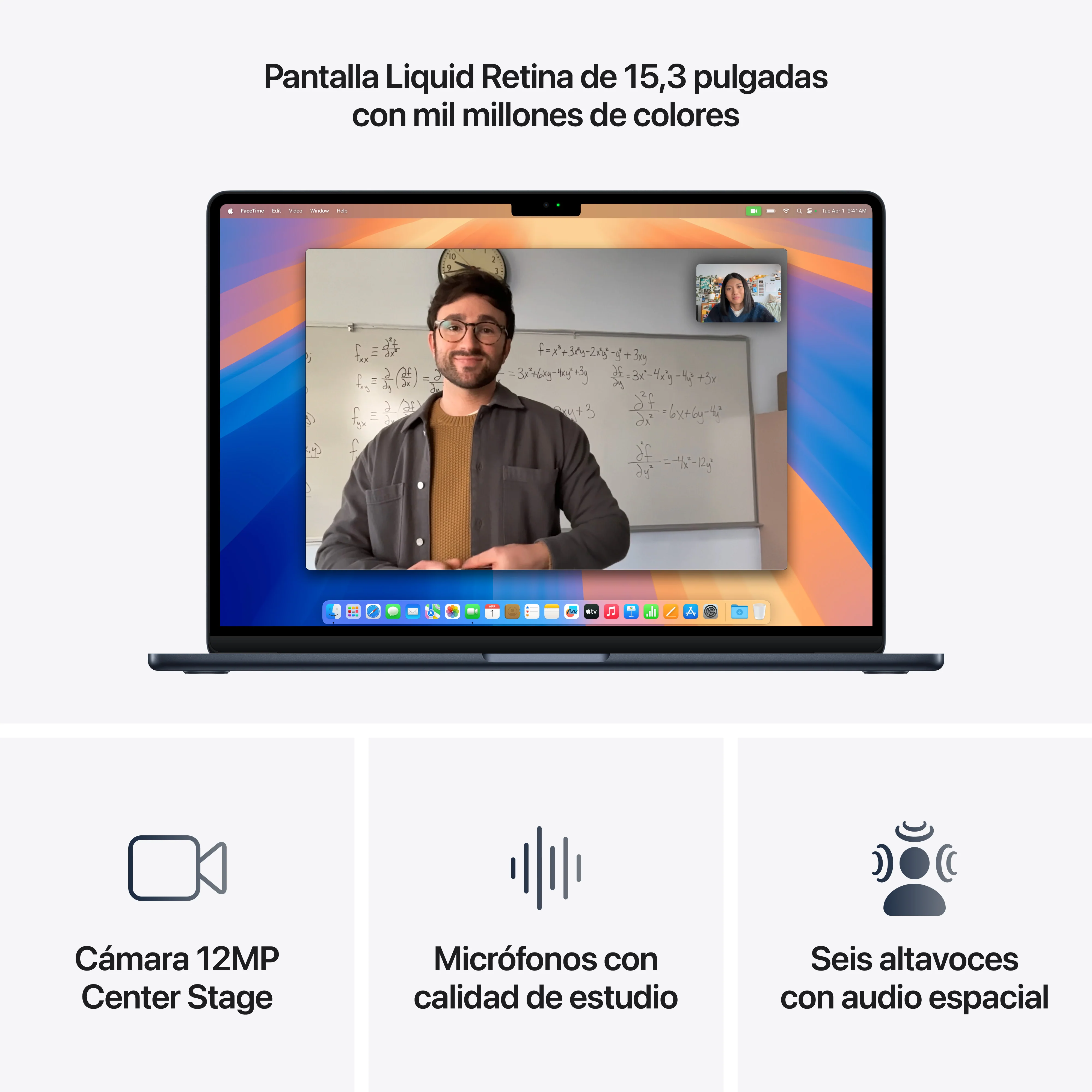 MacBook Air de 15 pulgadas: Chip M4 de Apple con CPU de 10 núcleos y GPU de 10 núcleos, 512 GB SSD - Medianoche - Image 5
