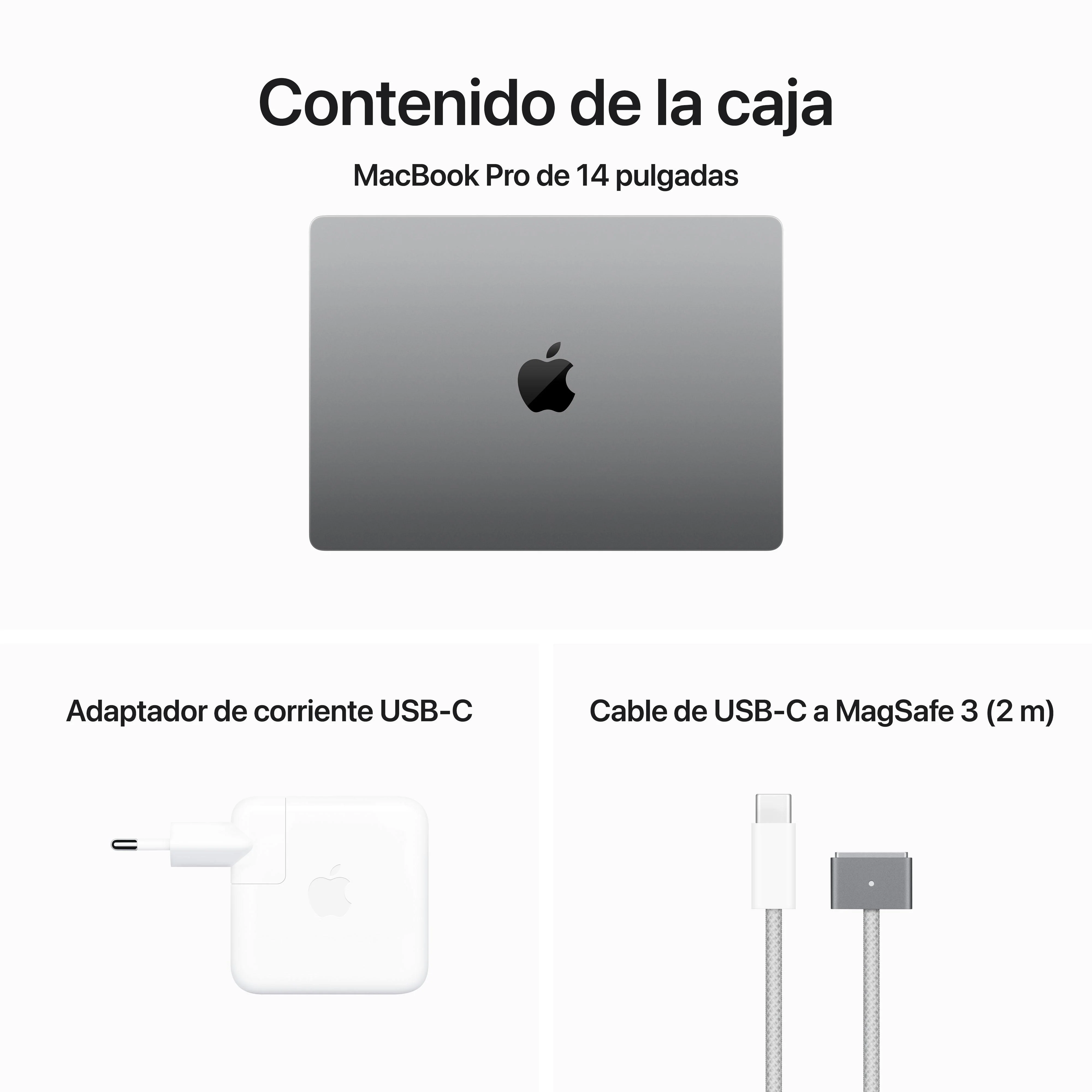 MacBook Pro de 14 pulgadas: Chip M3 de Apple con CPU de ocho núcleos y GPU de diez núcleos, 1 TB SSD - Gris espacial - Image 10