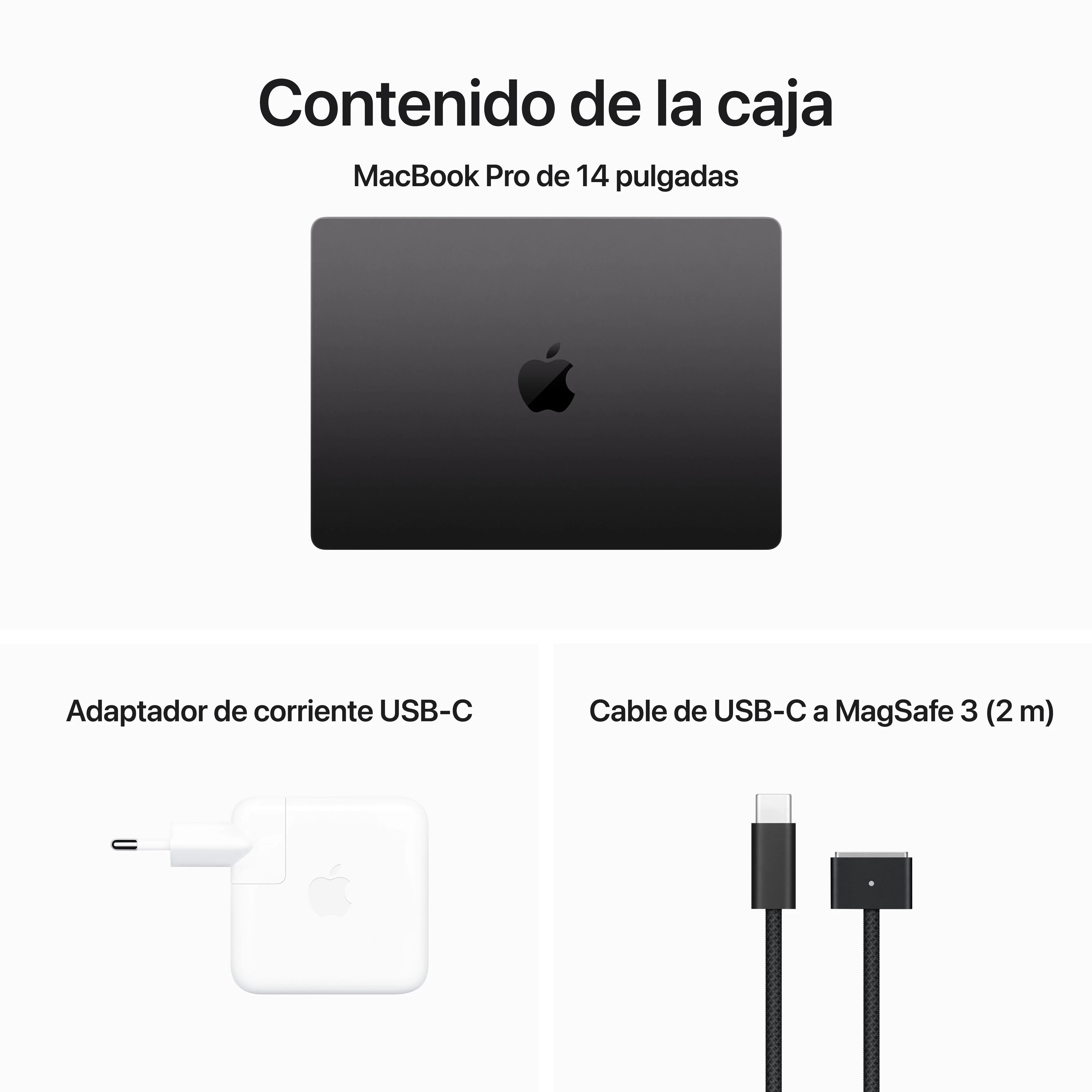 MacBook Pro de 14 pulgadas: Chip M3 Pro de Apple con CPU de doce núcleos y GPU de dieciocho núcleos, 1 TB SSD - Negro espacial - Image 10