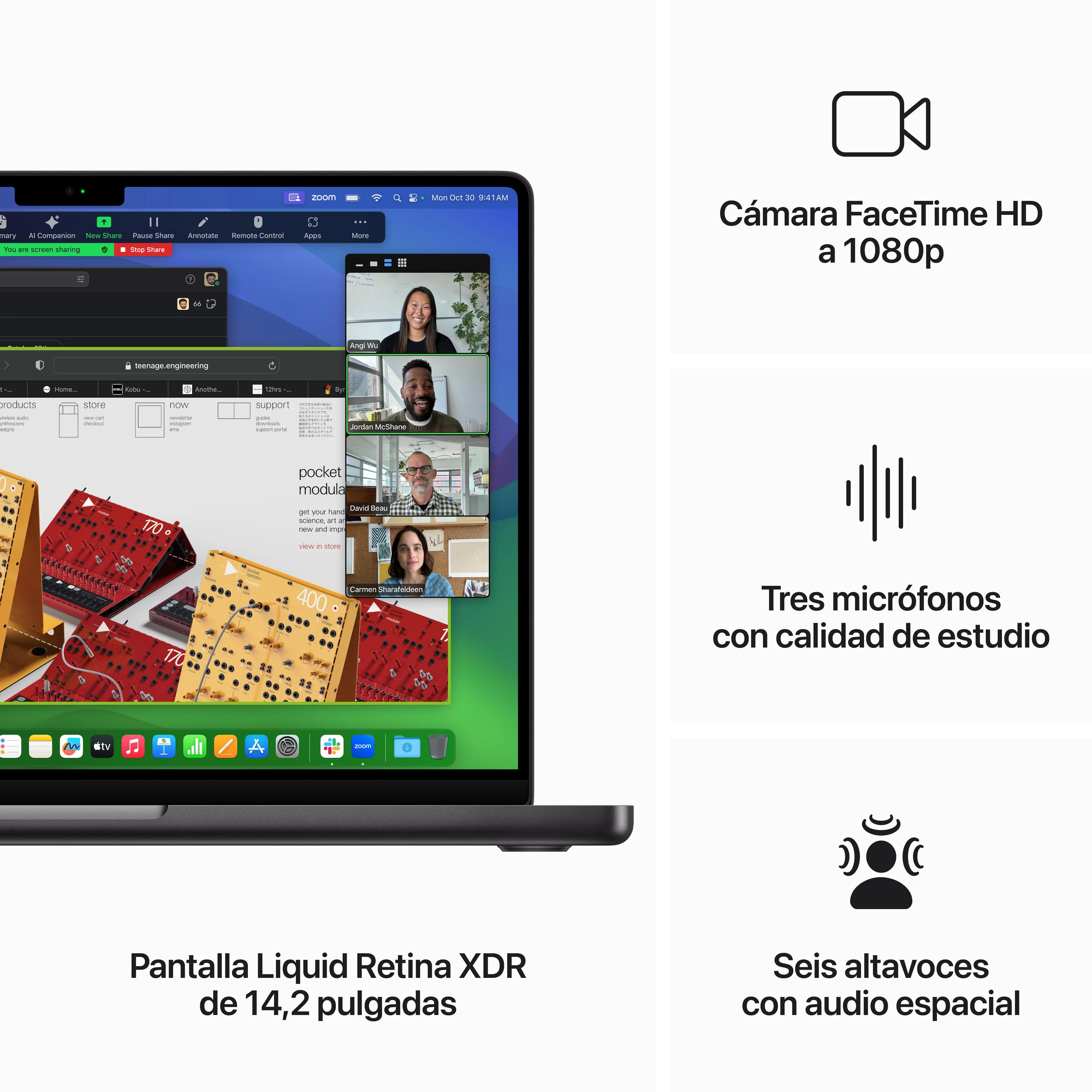 MacBook Pro de 14 pulgadas: Chip M3 Pro de Apple con CPU de doce núcleos y GPU de dieciocho núcleos, 1 TB SSD - Negro espacial - Image 5