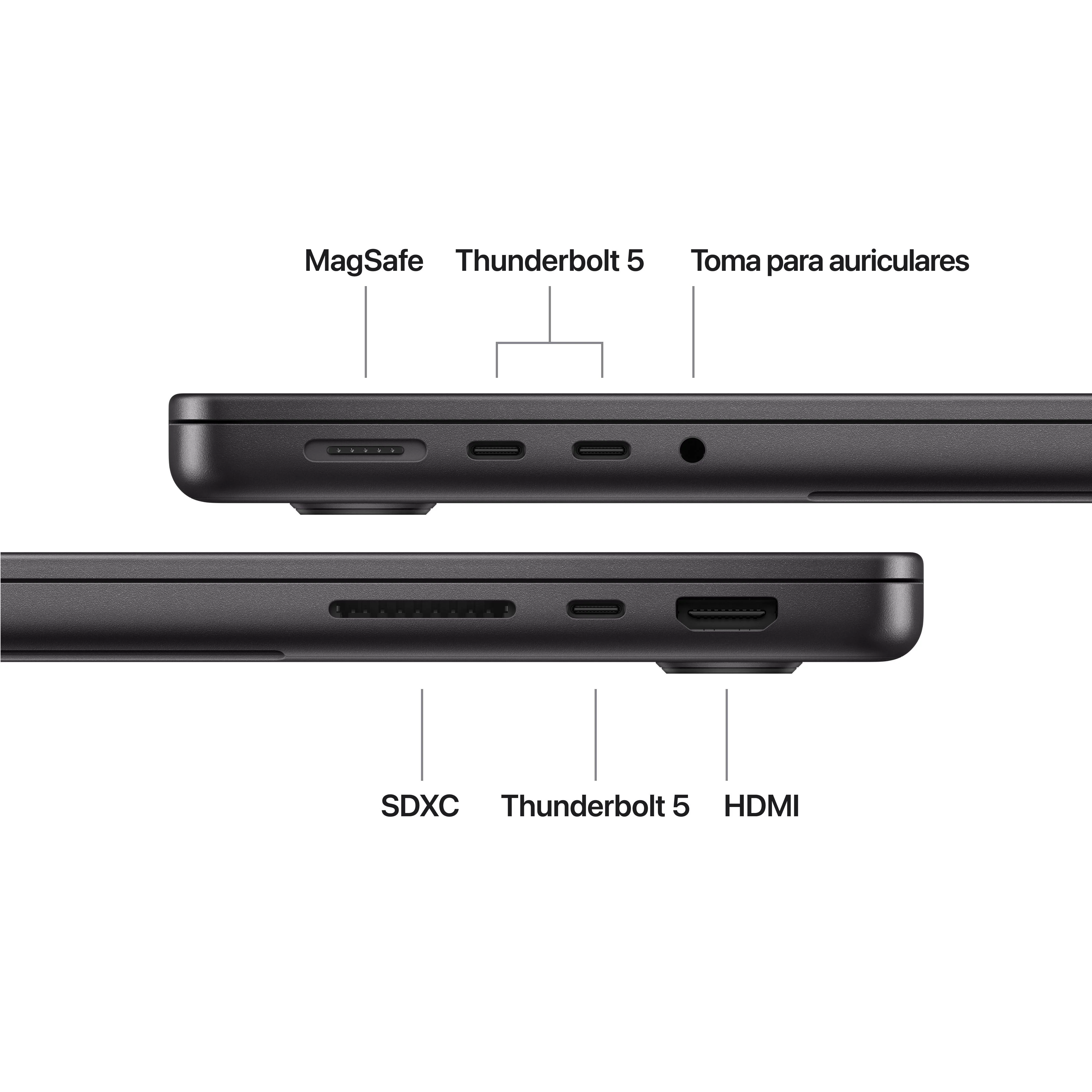 MacBook Pro de 14 pulgadas: Chip M5 Pro de Apple con CPU de 15 núcleos y GPU de 16 núcleos, 2 TB SSD - Negro espacial - Image 7