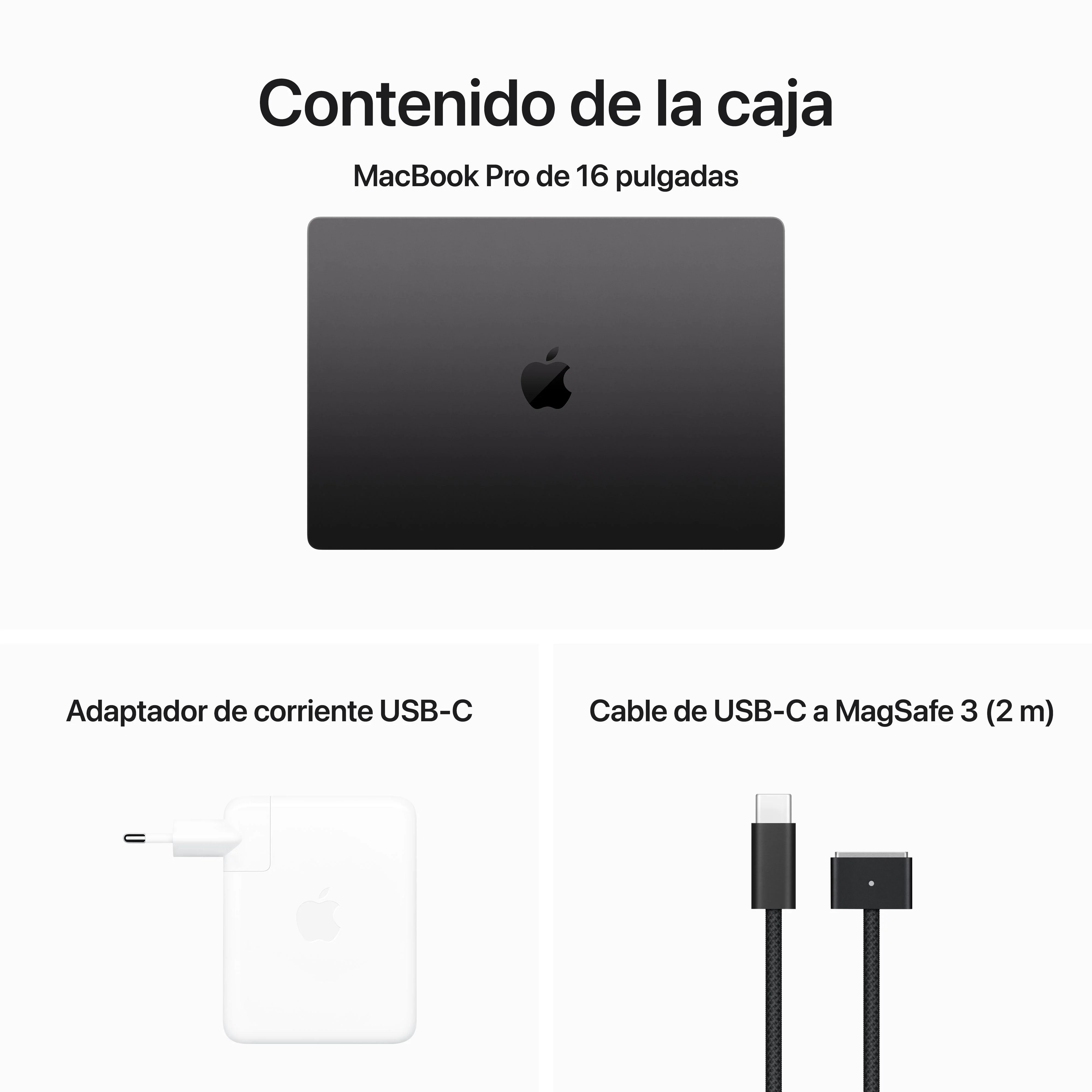 MacBook Pro de 16 pulgadas: Chip M3 Max de Apple con CPU de catorce núcleos y GPU de treinta núcleos, 1 TB SSD - Negro espacial - Image 10