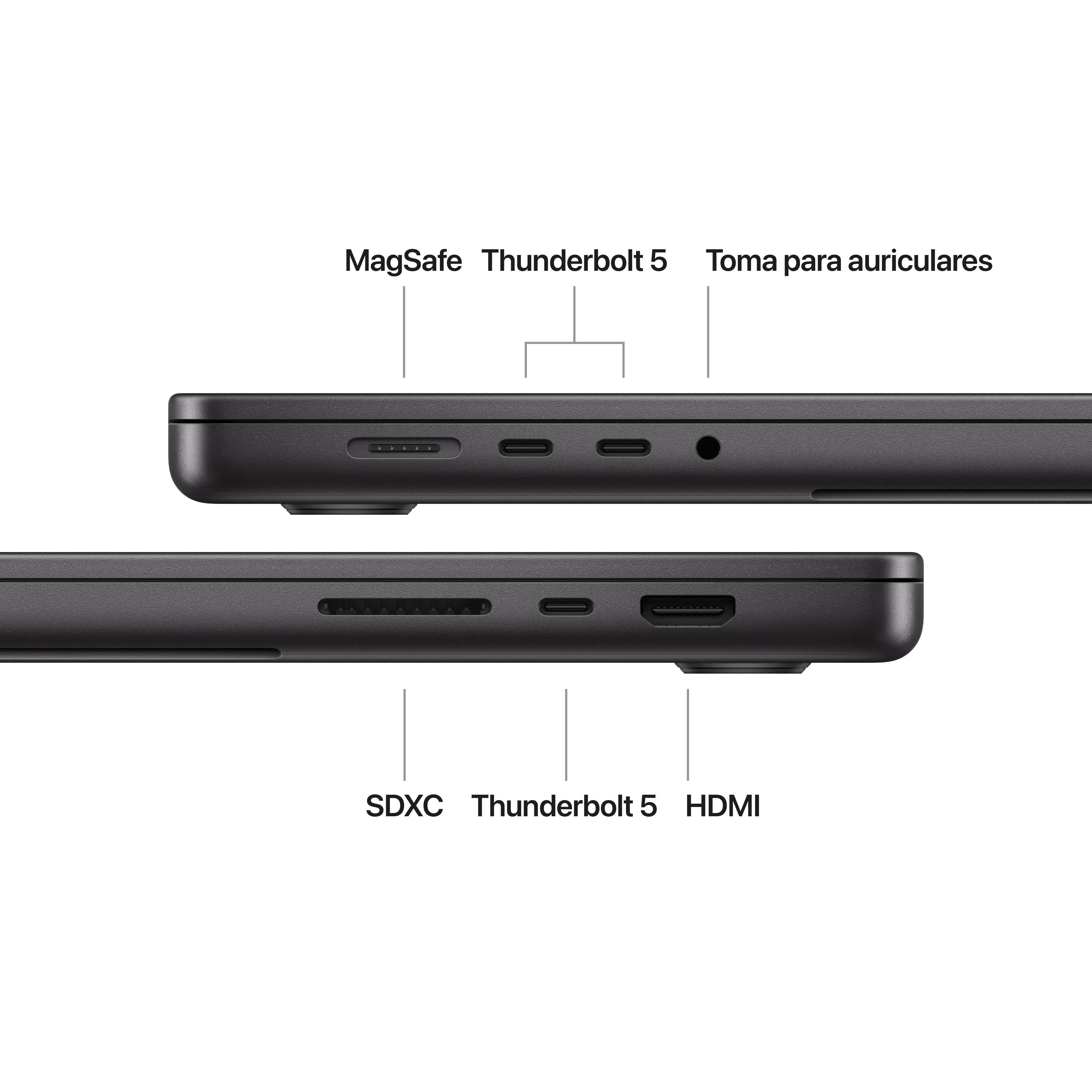 MacBook Pro de 16 pulgadas: Chip M4 Max de Apple con CPU de 14 núcleos y GPU de 32 núcleos, 1 TB SSD - Negro espacial - Image 7