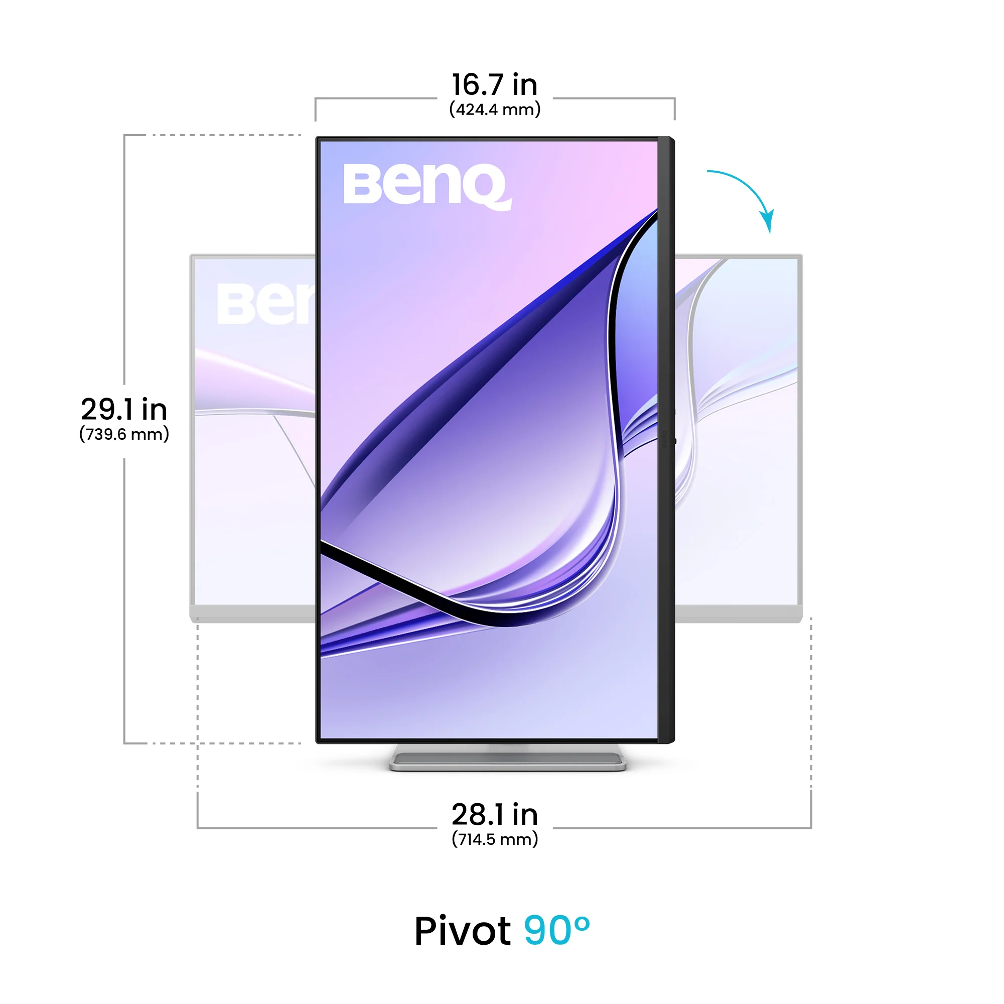 Monitor 4K UHD de 32" para Mac MA320U de BenQ - Nano Matte - Image 4