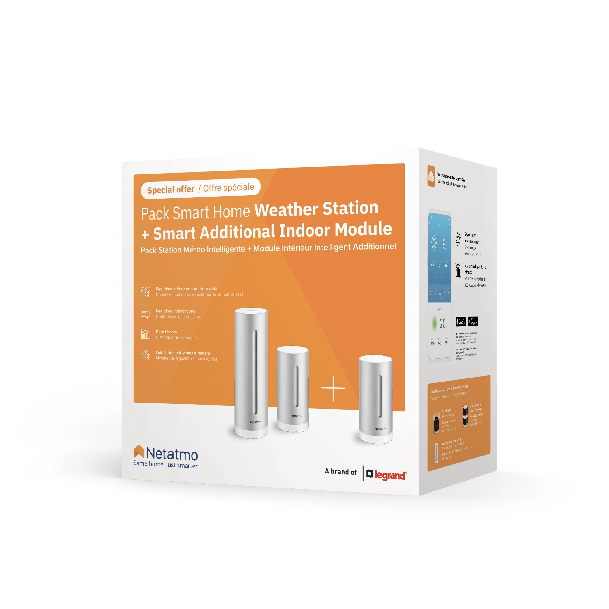 Pack de estación meteorológica y módulo adicional interior de Netatmo - Image 3