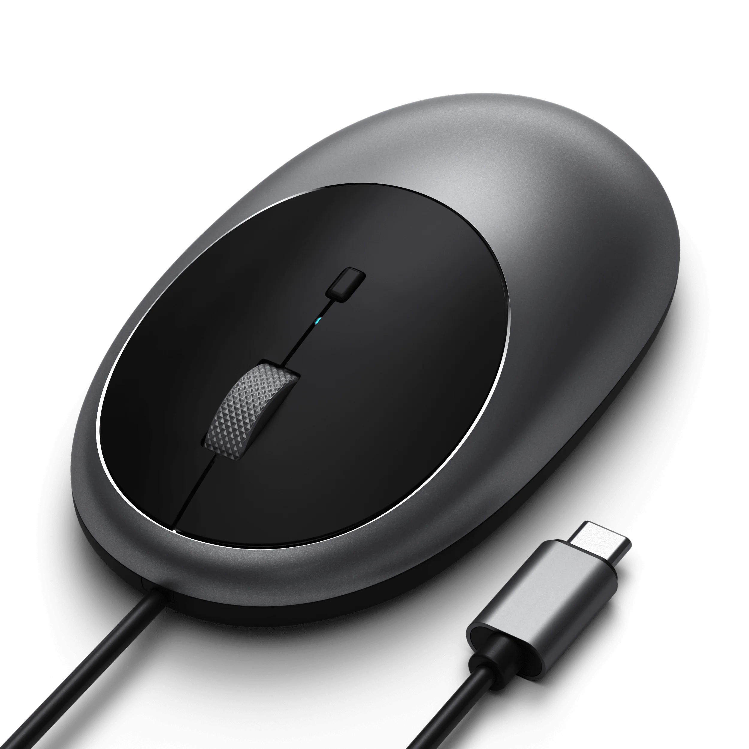 Ratón con cable USB-C C1 de Satechi - Gris espacial - Image 3