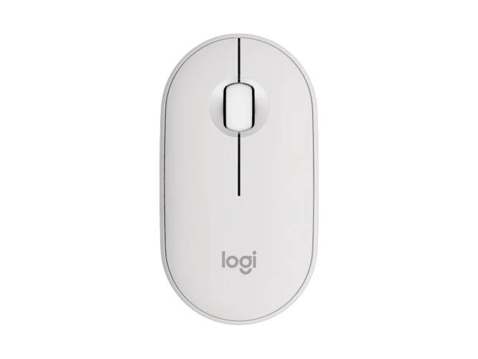 Ratón inalámbrico Pebble Mouse 2 M350S de Logitech - Blanco