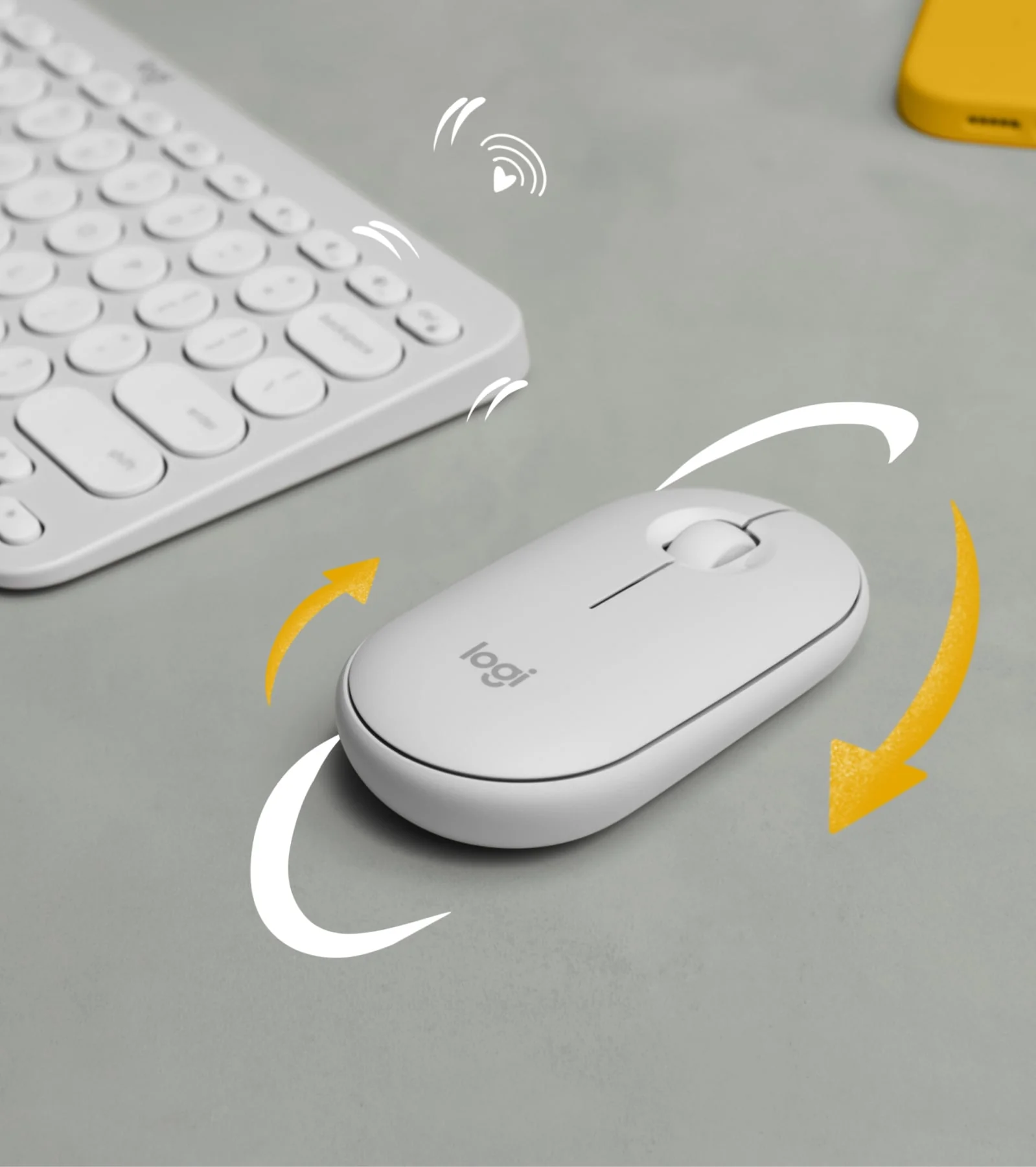 Ratón inalámbrico Pebble Mouse 2 M350S de Logitech - Blanco - Image 6