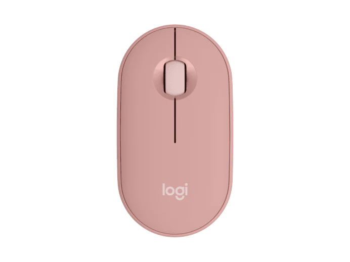 Ratón inalámbrico Pebble Mouse 2 M350S de Logitech - Rosa