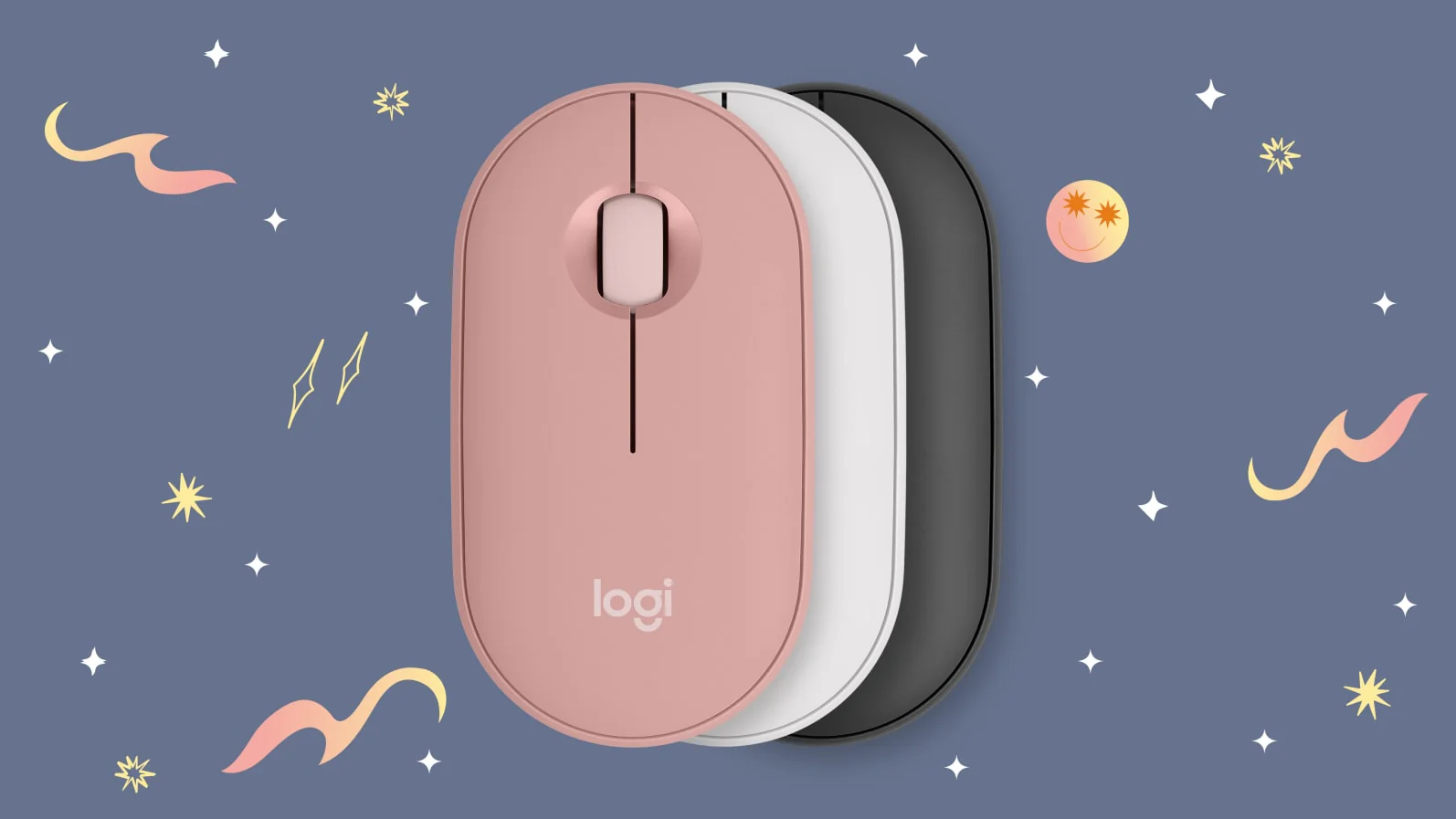 Ratón inalámbrico Pebble Mouse 2 M350S de Logitech - Rosa - Image 8
