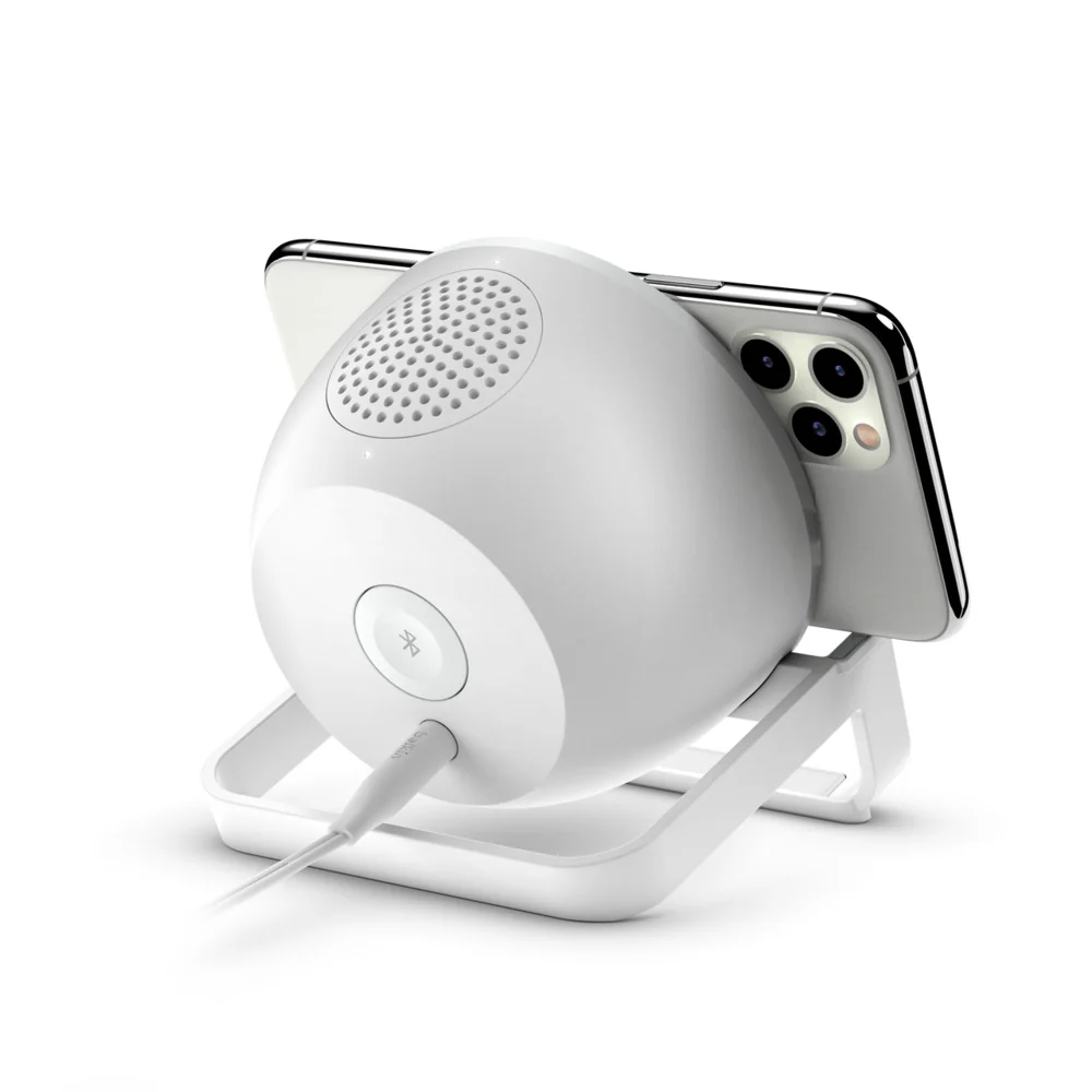 Soporte de carga inalámbrica + altavoz BOOST↑CHARGE™ de Belkin - Blanco - Image 3