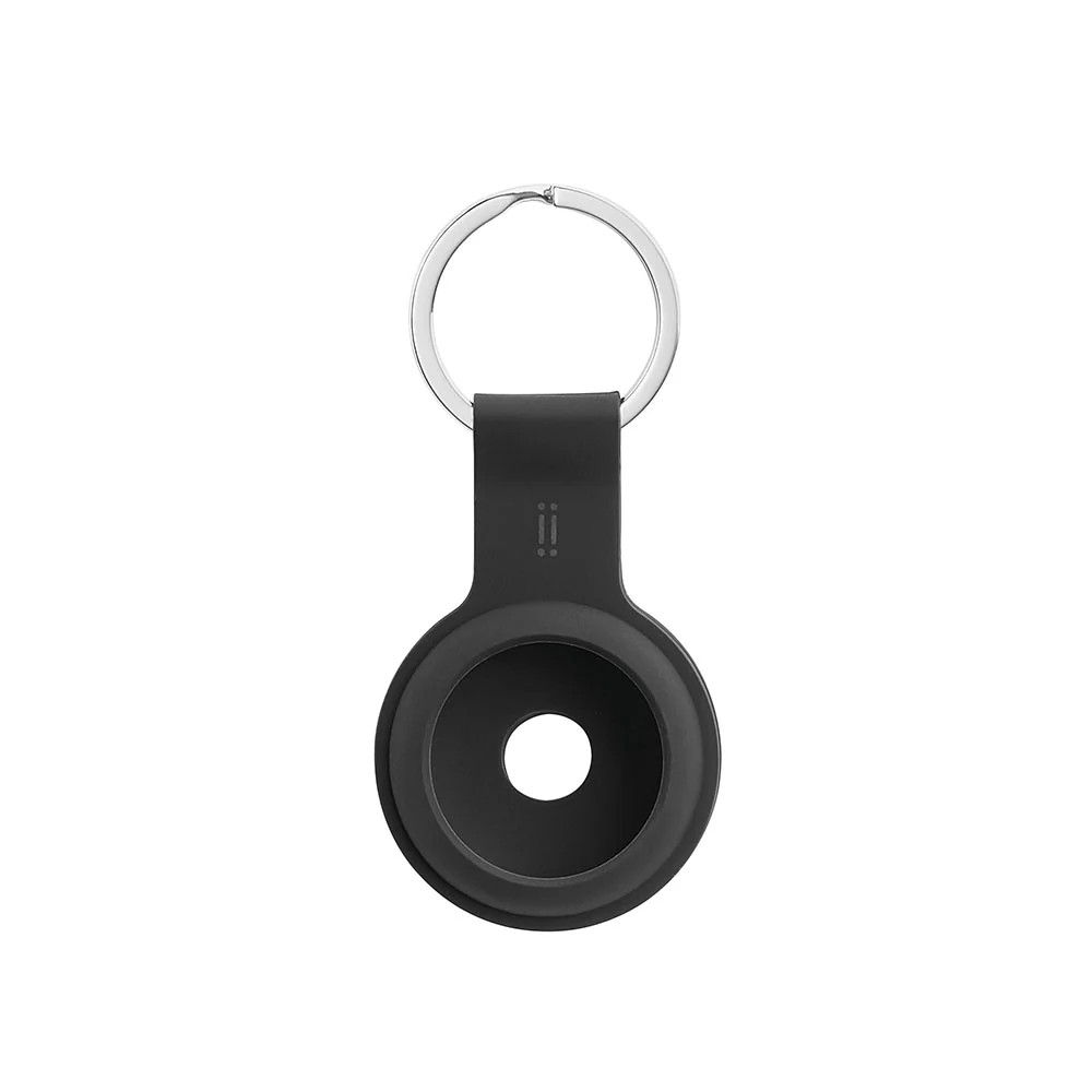Llavero de silicona para AirTag GiGiTag de INTECAT - Negro - Image 3