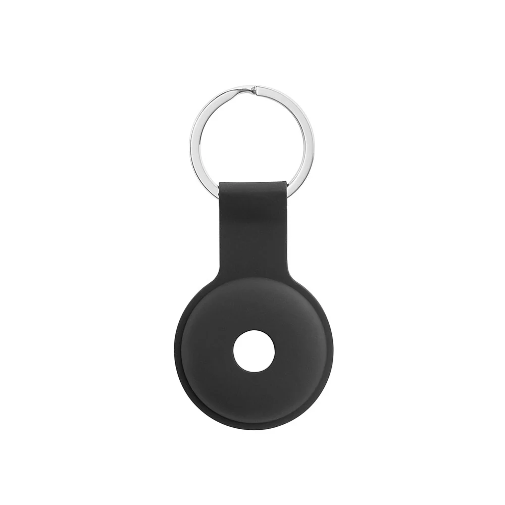 Llavero de silicona para AirTag GiGiTag de INTECAT - Negro - Image 4