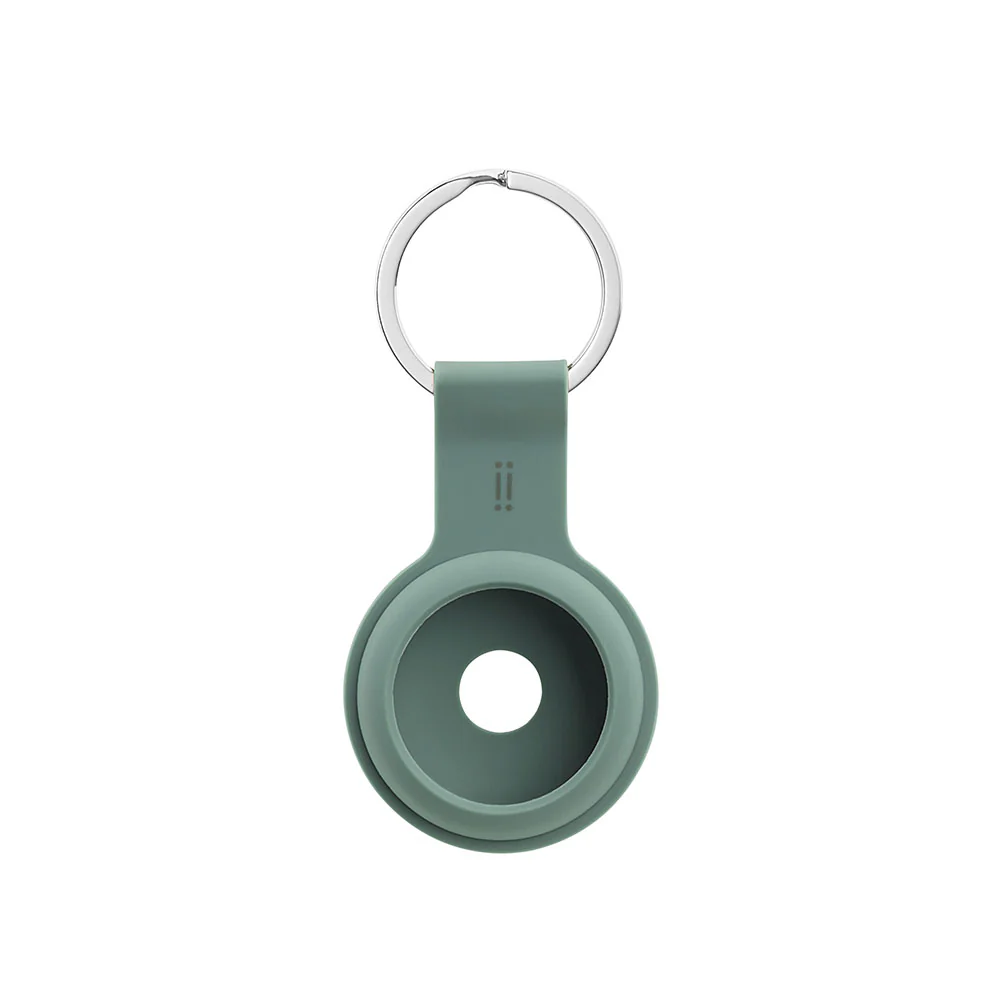 Llavero de silicona para AirTag GiGiTag de INTECAT - Verde Pacífico - Image 3