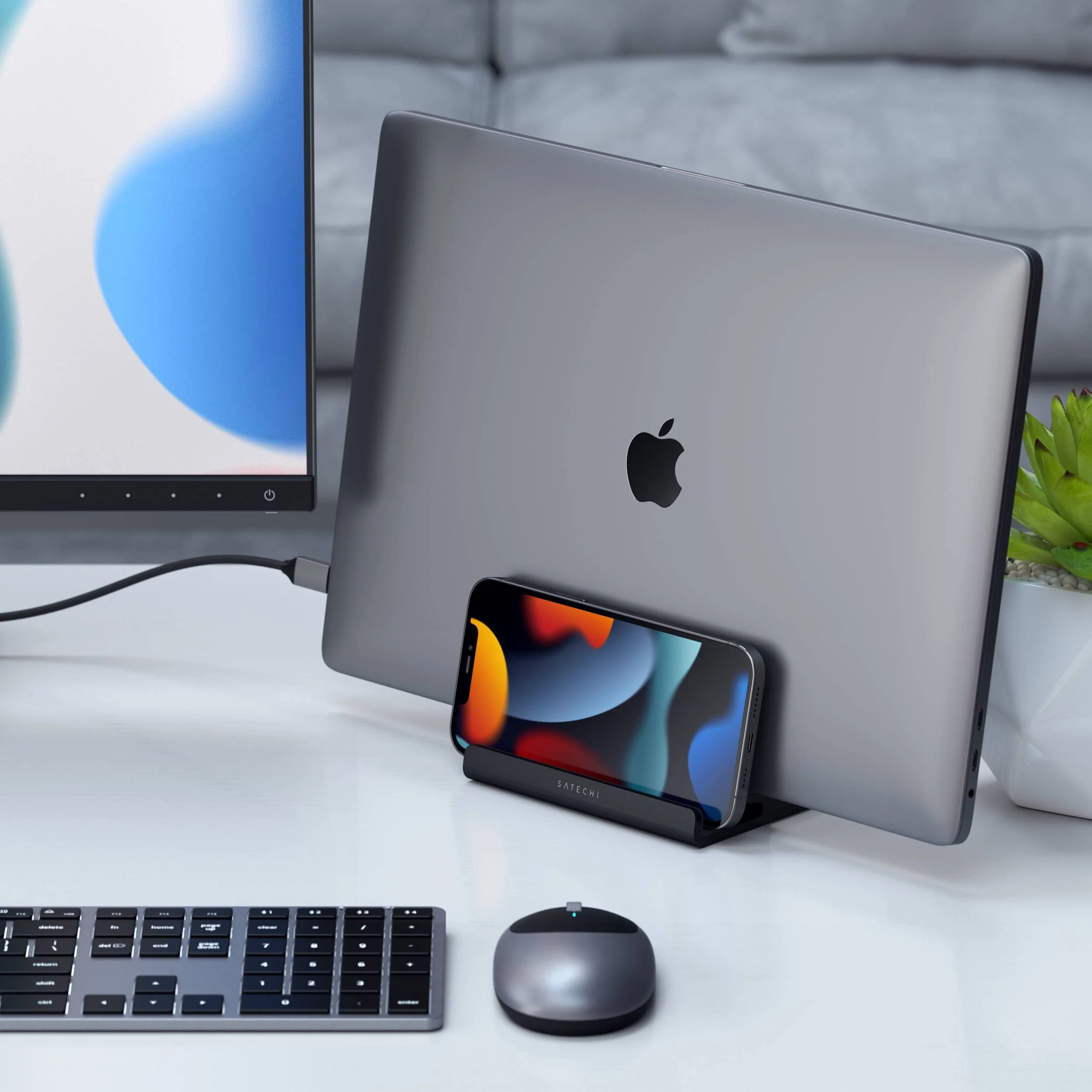 Soporte vertical para MacBook de Satechi - Gris espacial - Image 8