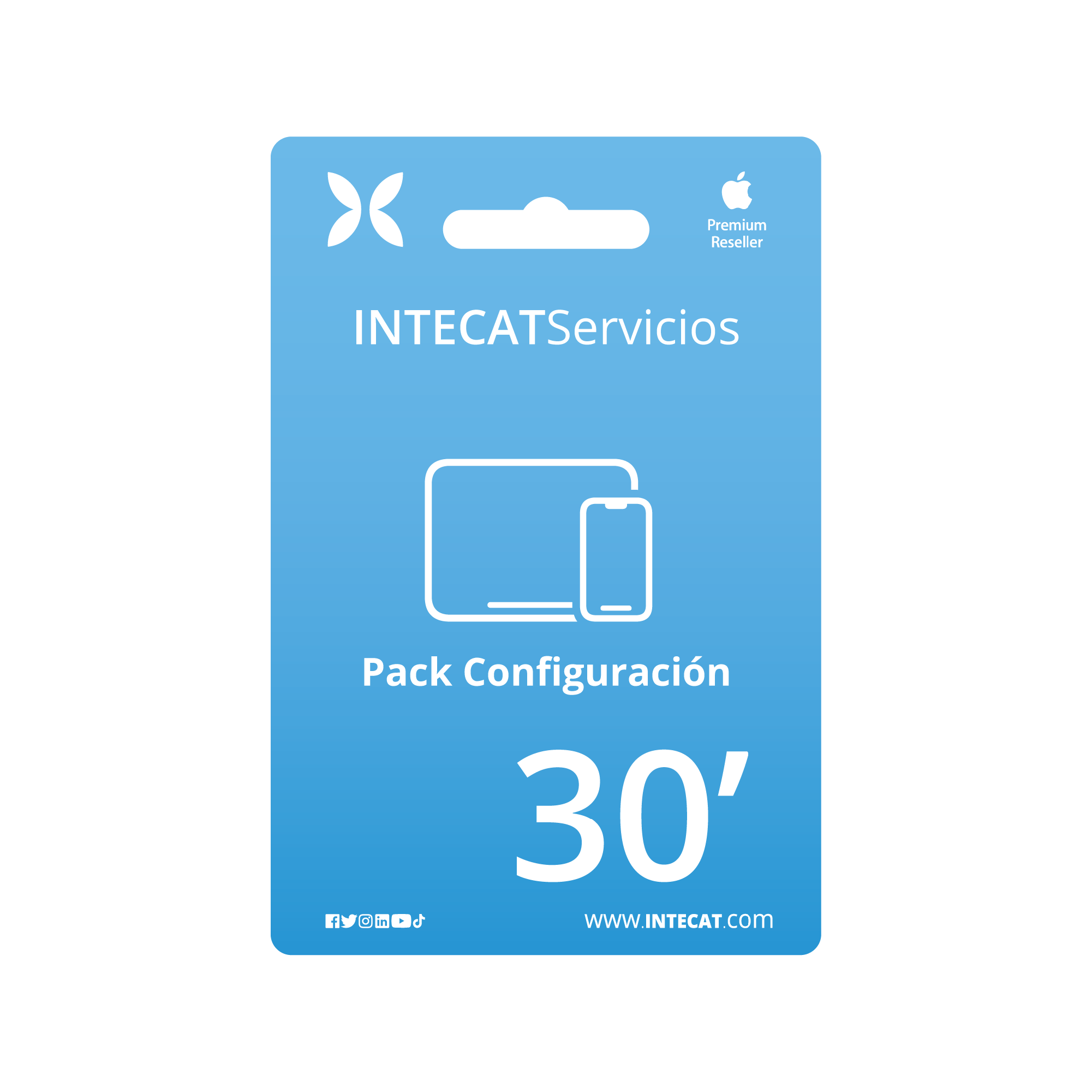 Tarjeta de Servicios INTECAT - Pack configuración 30'