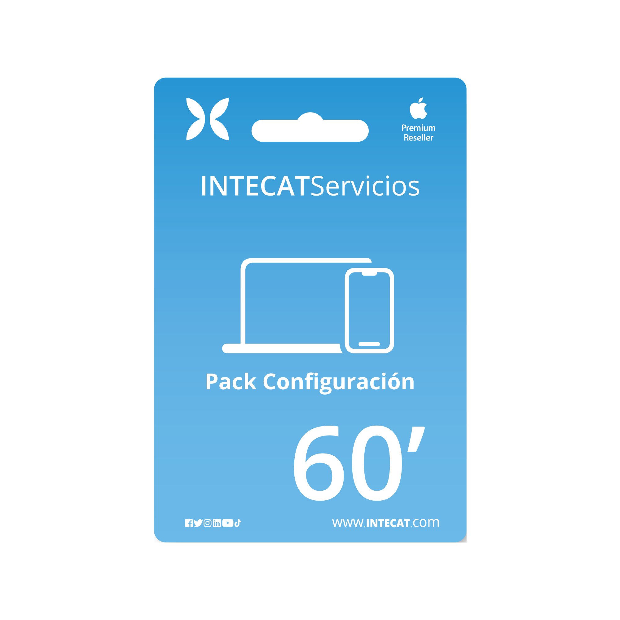 Tarjeta de Servicios INTECAT - Pack configuración 60'