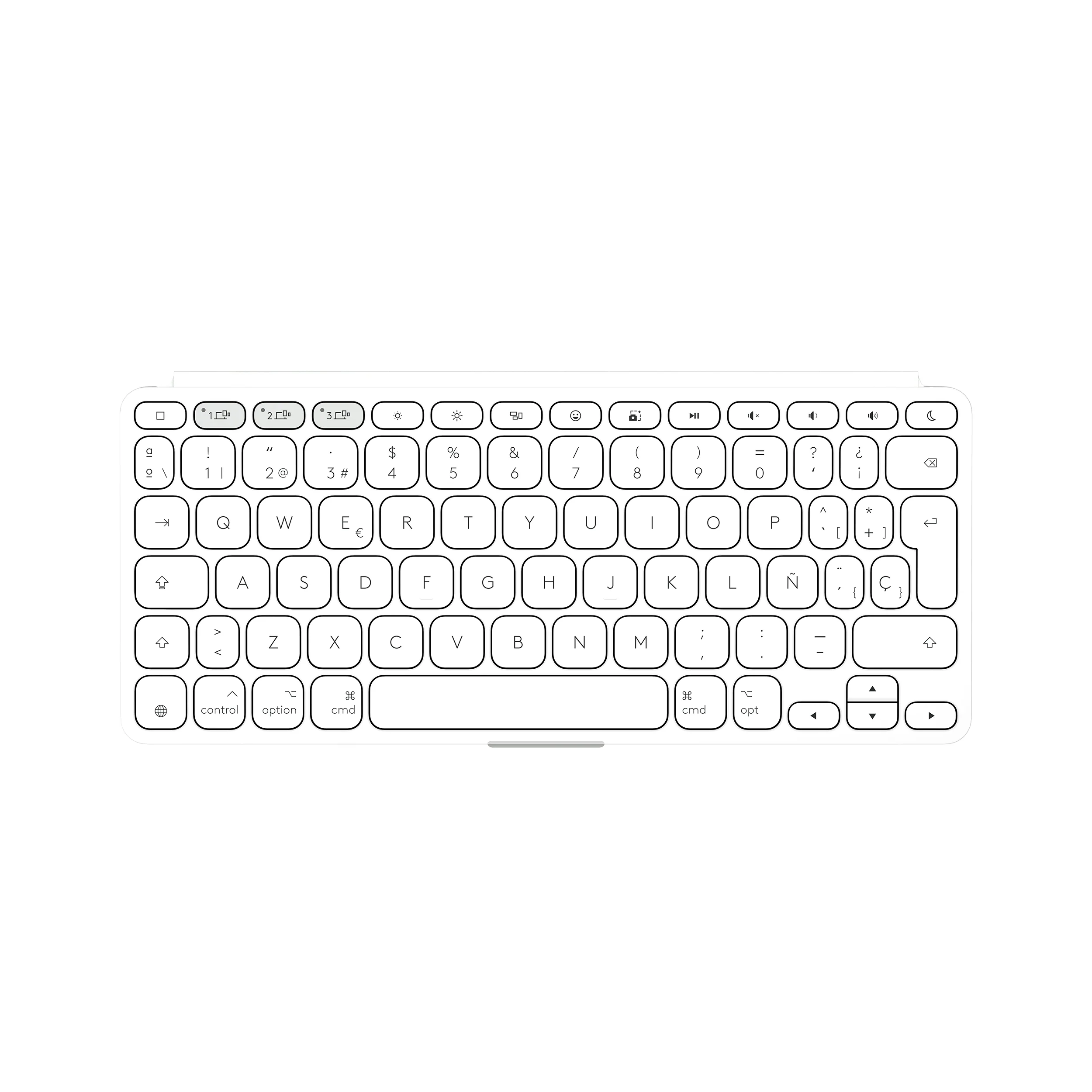 Teclado inalámbrico Keys-To-Go 2 de Logitech - Gris - Image 2